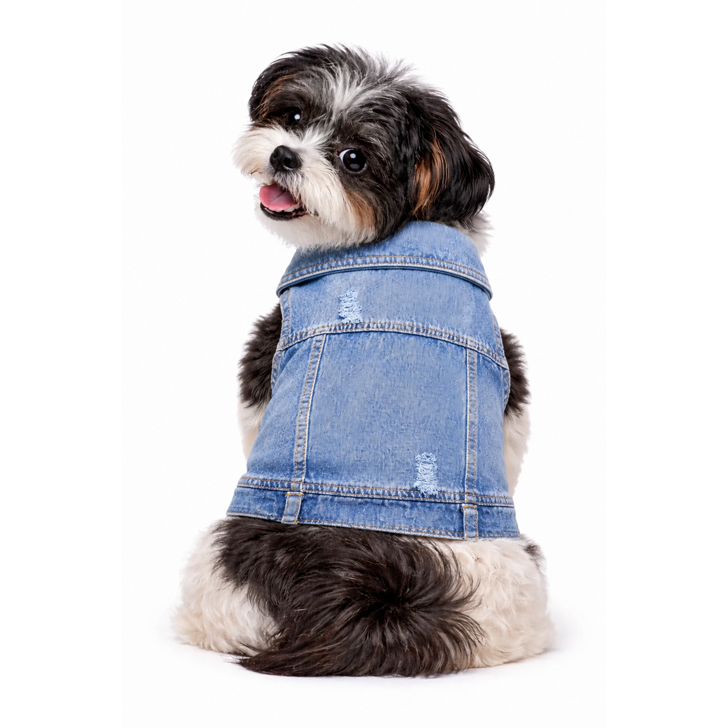 Classic Denim Dog Vest