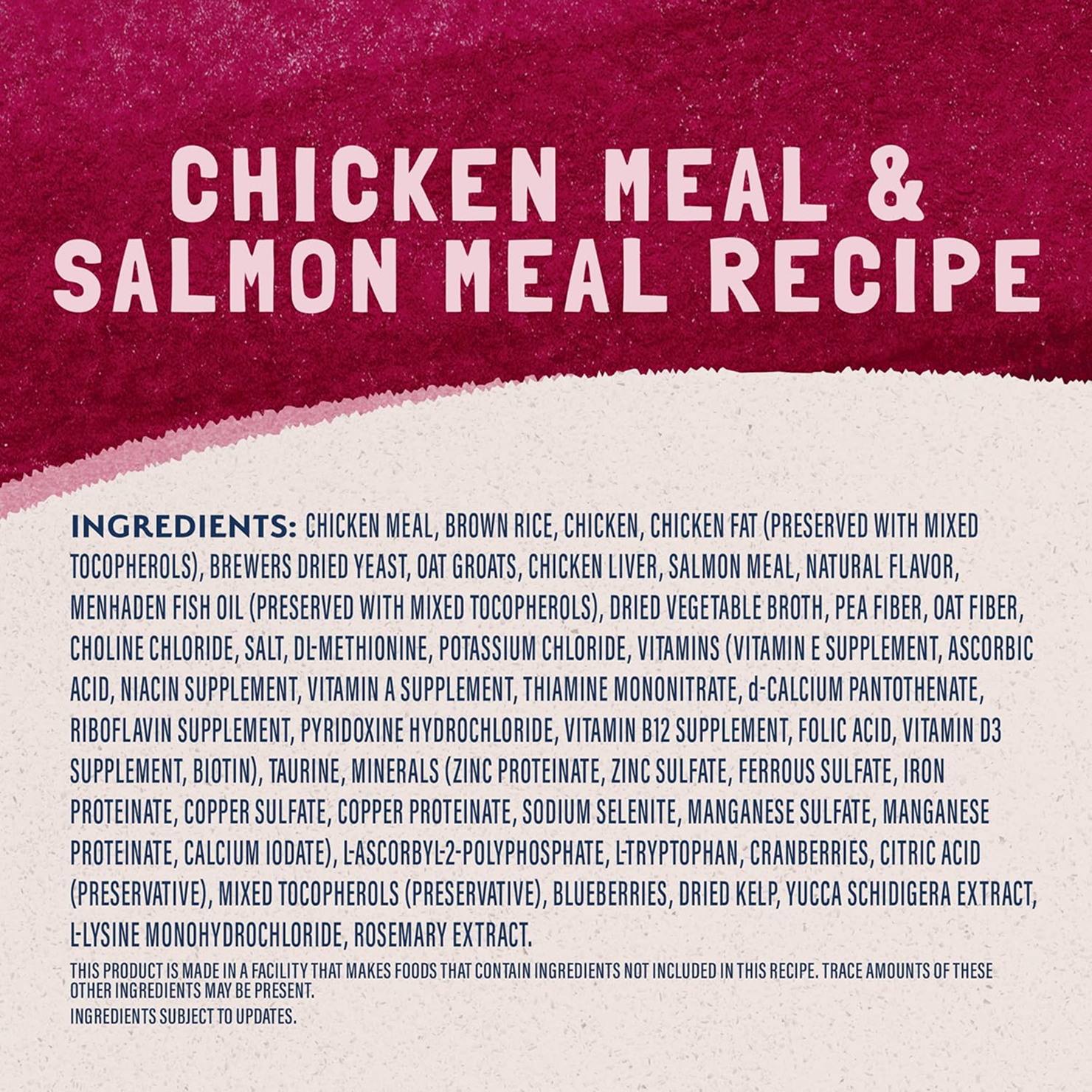Chicken Salmon Bean Meal