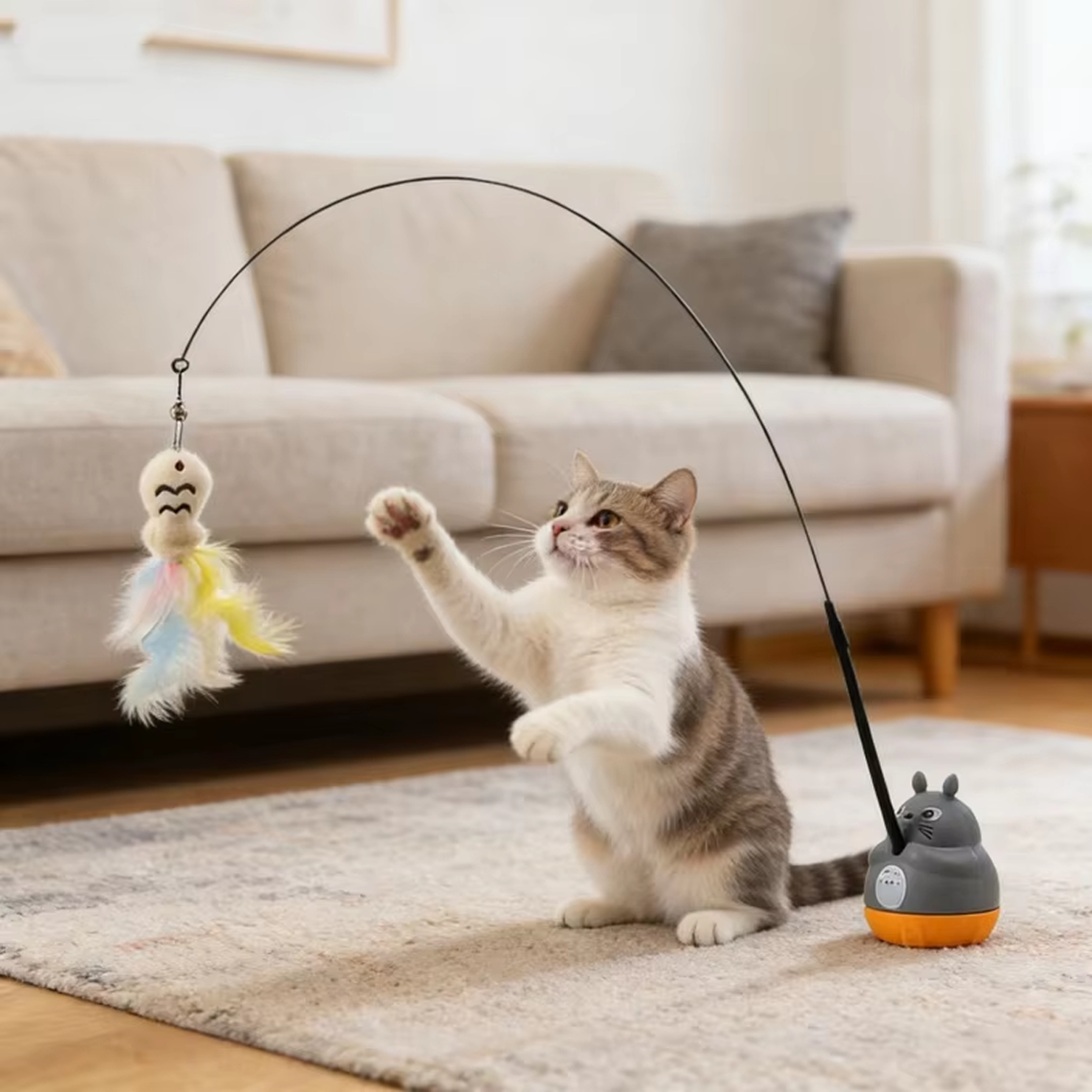 Rotating Wand Cat Toy