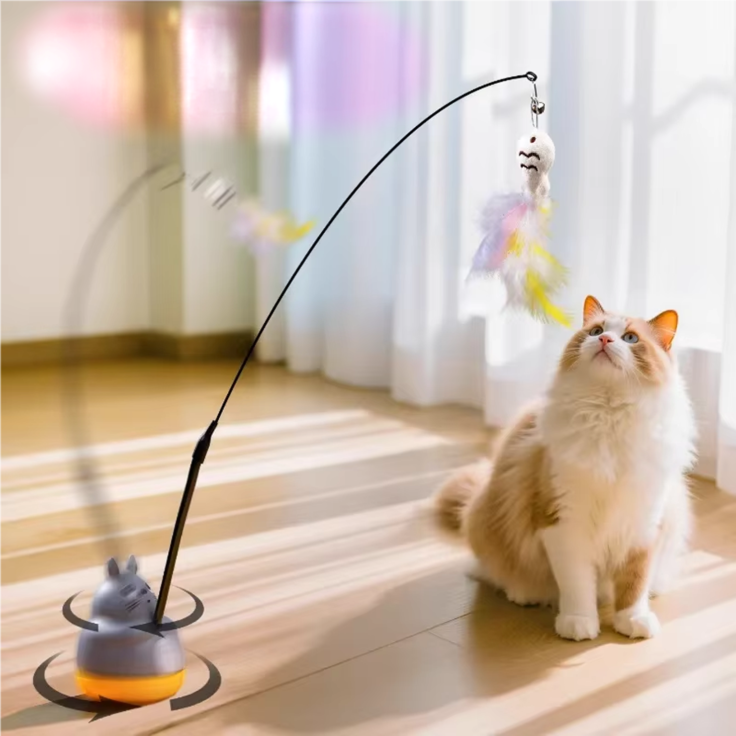 Rotating Wand Cat Toy