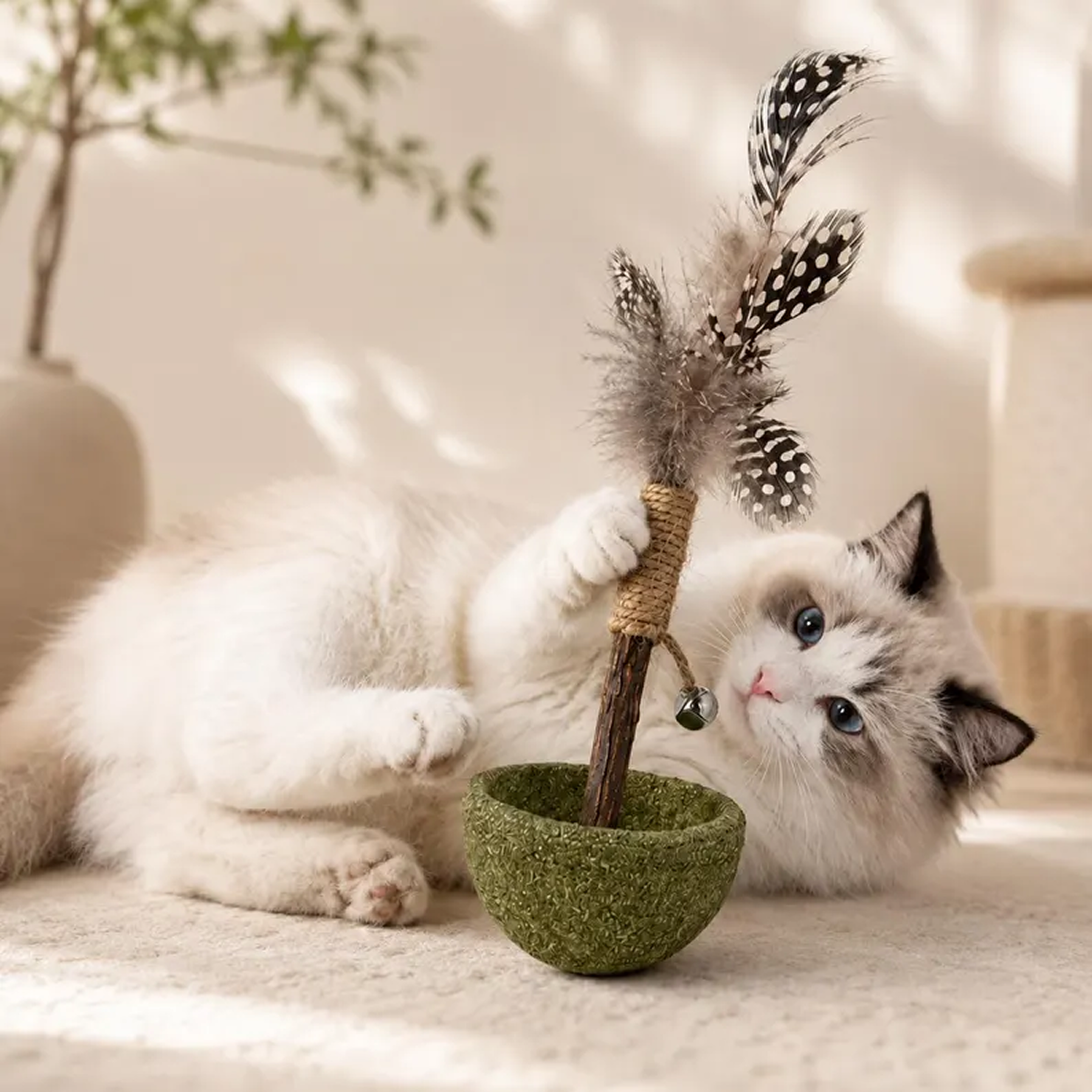 Interactive Cat Teaser Wand